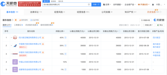 四川航空完成工商變更與票務(wù)代理新動(dòng)向
